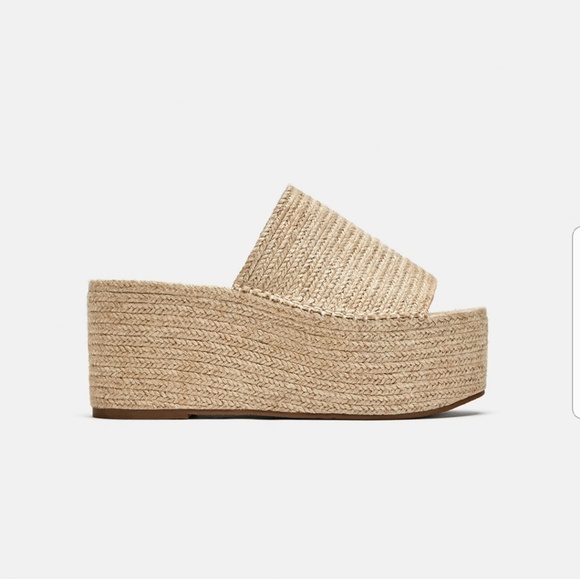 jute platform sandals